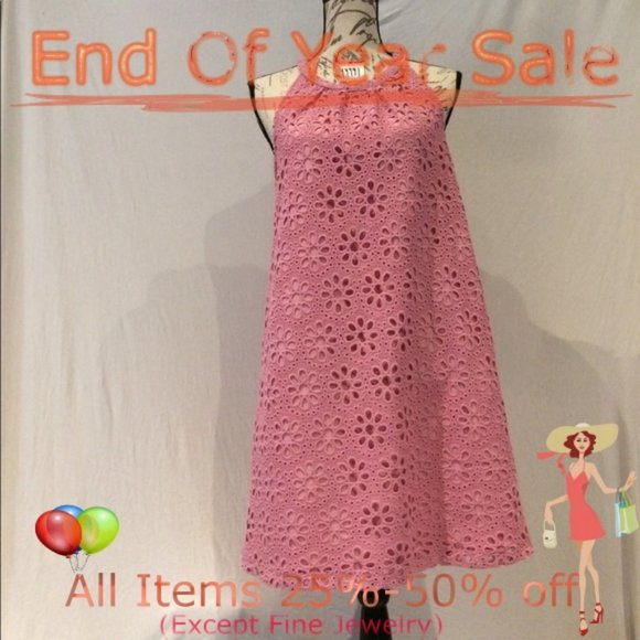 Jaime Dresses & Skirts - EUC-Jaime halter pink floral dress